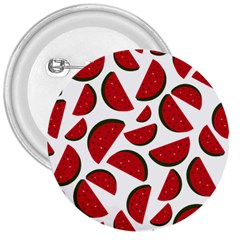 Fruit Watermelon Seamless Pattern 3  Buttons by Nexatart
