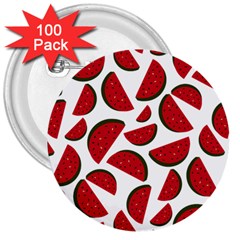 Fruit Watermelon Seamless Pattern 3  Buttons (100 Pack)  by Nexatart