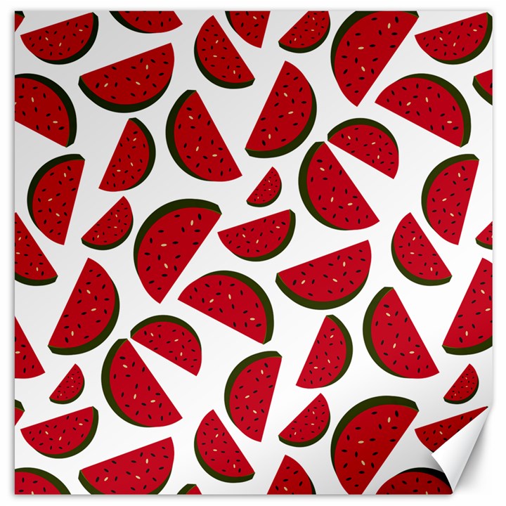 Fruit Watermelon Seamless Pattern Canvas 12  x 12  