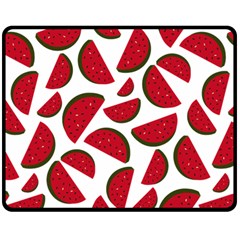 Fruit Watermelon Seamless Pattern Double Sided Fleece Blanket (medium) 