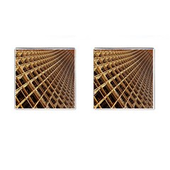 Construction Site Rusty Frames Making A Construction Site Abstract Cufflinks (square) by Nexatart