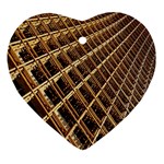 Construction Site Rusty Frames Making A Construction Site Abstract Heart Ornament (Two Sides) Front