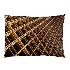 Construction Site Rusty Frames Making A Construction Site Abstract Pillow Case by Nexatart