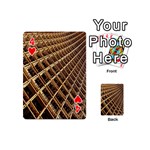 Construction Site Rusty Frames Making A Construction Site Abstract Playing Cards 54 (Mini)  Front - Heart4