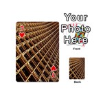 Construction Site Rusty Frames Making A Construction Site Abstract Playing Cards 54 (Mini)  Front - Heart7