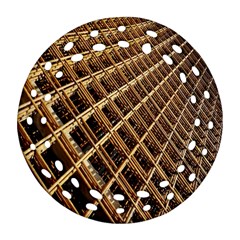 Construction Site Rusty Frames Making A Construction Site Abstract Ornament (round Filigree) by Nexatart