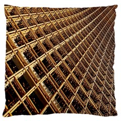 Construction Site Rusty Frames Making A Construction Site Abstract Large Cushion Case (one Side) by Nexatart