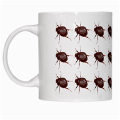 Insect Pattern White Mugs by Nexatart