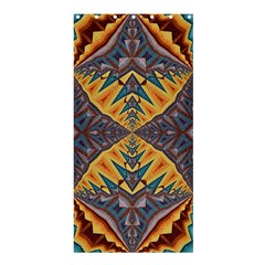 Kaleidoscopic Pattern Colorful Kaleidoscopic Pattern With Fabric Texture Shower Curtain 36  X 72  (stall)  by Nexatart