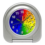 A Creative Colorful Background Travel Alarm Clocks Front