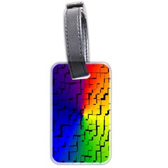 A Creative Colorful Background Luggage Tags (two Sides) by Nexatart