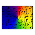 A Creative Colorful Background Double Sided Fleece Blanket (Small)  45 x34  Blanket Back