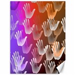 Clipart Hands Background Pattern Canvas 36  x 48   35.26 x46.15  Canvas - 1