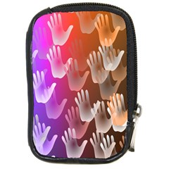 Clipart Hands Background Pattern Compact Camera Cases by Nexatart