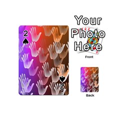 Clipart Hands Background Pattern Playing Cards 54 (mini)  by Nexatart