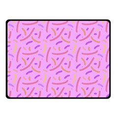 Confetti Background Pattern Pink Purple Yellow On Pink Background Fleece Blanket (small) by Nexatart