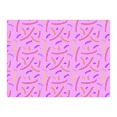 Confetti Background Pattern Pink Purple Yellow On Pink Background Double Sided Flano Blanket (mini)  by Nexatart