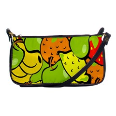 Digitally Created Funky Fruit Wallpaper Shoulder Clutch Bags