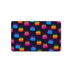 A Tilable Birthday Cake Party Background Magnet (name Card) by Nexatart