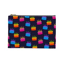 A Tilable Birthday Cake Party Background Cosmetic Bag (large)  by Nexatart