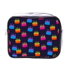 A Tilable Birthday Cake Party Background Mini Toiletries Bags by Nexatart