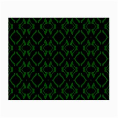 Green Black Pattern Abstract Small Glasses Cloth