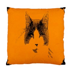 Cat Graphic Art Standard Cushion Case (two Sides) by Nexatart