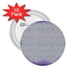 Purple Square Frame With Mosaic Pattern 2.25  Buttons (10 pack)  Front