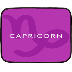 Zodiac Capricorn Purple Double Sided Fleece Blanket (Mini) 