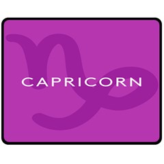 Zodiac Capricorn Purple Fleece Blanket (medium) 