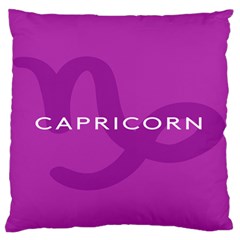 Zodiac Capricorn Purple Standard Flano Cushion Case (one Side)