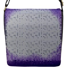 Purple Square Frame With Mosaic Pattern Flap Messenger Bag (s) by Nexatart