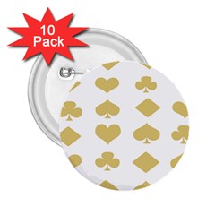 Card Symbols 2 25  Buttons (10 Pack) 