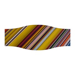 Colourful Lines Stretchable Headband by Nexatart