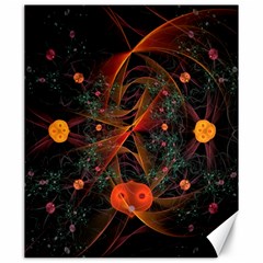 Fractal Wallpaper With Dancing Planets On Black Background Canvas 20  X 24   by Nexatart