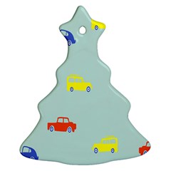 Car Yellow Blue Orange Ornament (christmas Tree) 