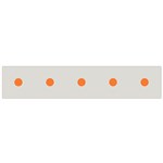 Diamond Polka Dot Grey Orange Circle Spot Flano Scarf (Small) Back