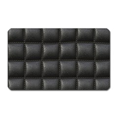 Black Cell Leather Retro Car Seat Textures Magnet (rectangular) by Nexatart