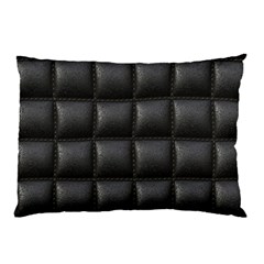 Black Cell Leather Retro Car Seat Textures Pillow Case