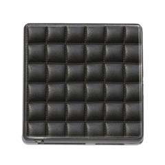 Black Cell Leather Retro Car Seat Textures Memory Card Reader (square) by Nexatart