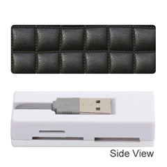 Black Cell Leather Retro Car Seat Textures Memory Card Reader (stick)  by Nexatart