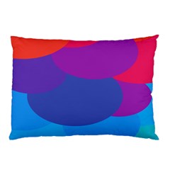 Circles Colorful Balloon Circle Purple Blue Red Orange Pillow Case (two Sides) by Mariart