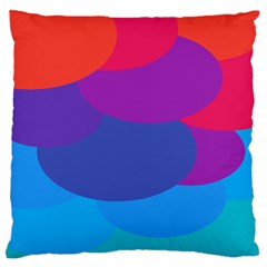 Circles Colorful Balloon Circle Purple Blue Red Orange Standard Flano Cushion Case (one Side) by Mariart