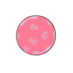 Branch Berries Seamless Red Grey Pink Hat Clip Ball Marker (4 Pack) by Mariart