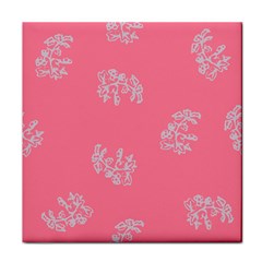 Branch Berries Seamless Red Grey Pink Face Towel by Mariart