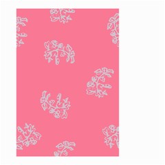 Branch Berries Seamless Red Grey Pink Small Garden Flag (two Sides) by Mariart