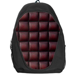 Red Cell Leather Retro Car Seat Textures Backpack Bag by Nexatart