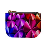 Colorful Flower Floral Rainbow Mini Coin Purses Front