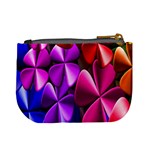 Colorful Flower Floral Rainbow Mini Coin Purses Back