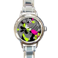 Abstract Illustration Nameless Fantasy Round Italian Charm Watch by Nexatart